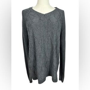 ⭐️ 3/$15 Sonoma V-Neck Gray Sweater Size M